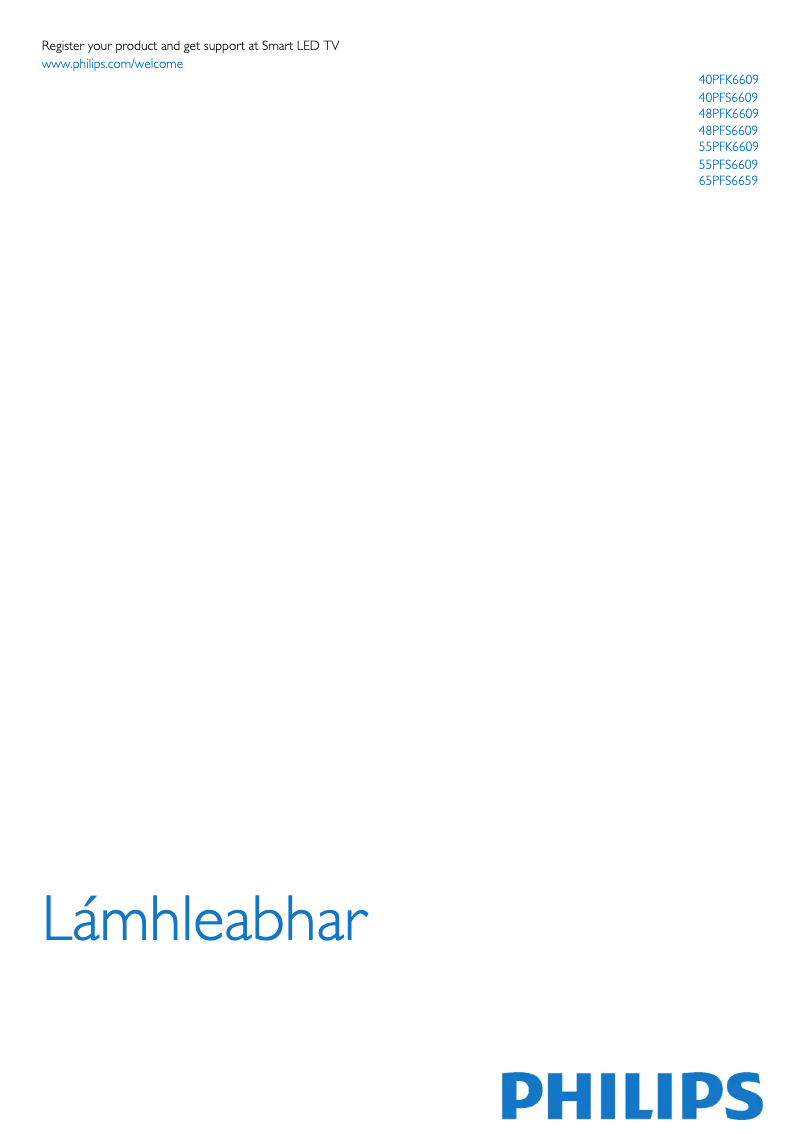 Page n°1 - Manuel utilisateur Philips 48PFS6609