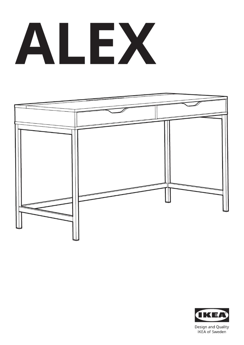 Page 1 de la notice Manuel utilisateur Ikea ALEX 905.540.91