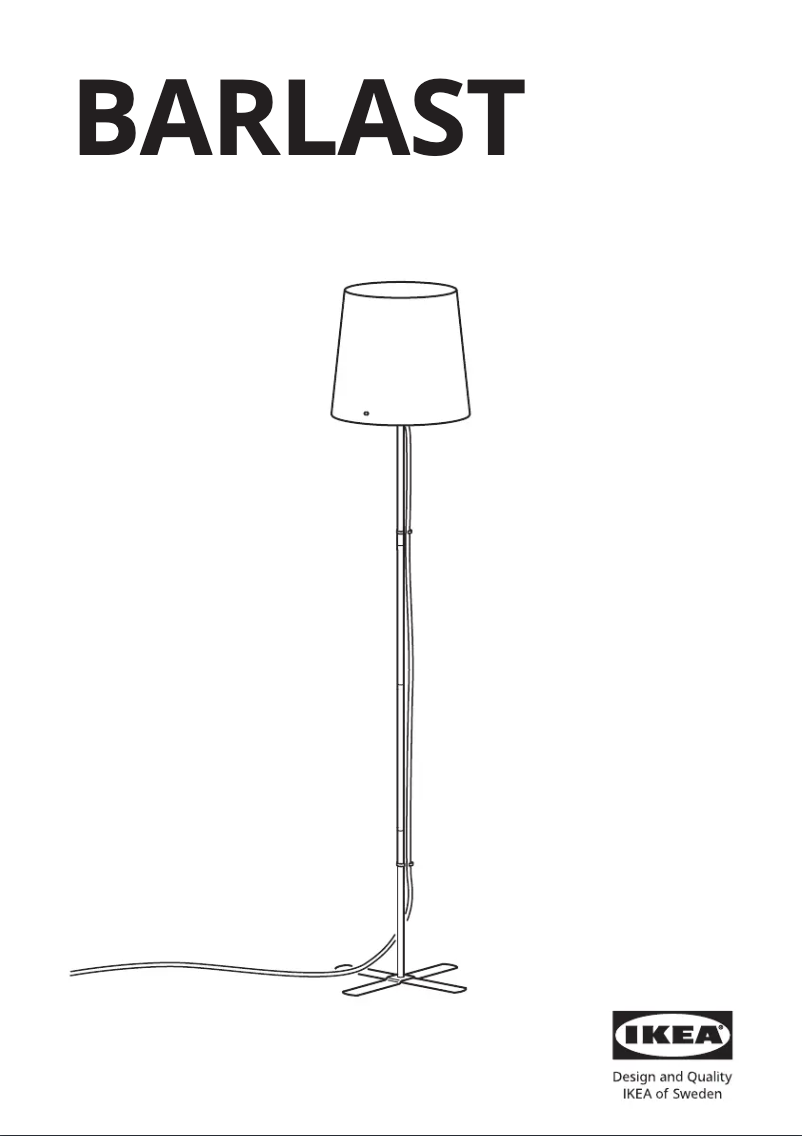 Page 1 de la notice Manuel utilisateur Ikea BARLAST 304.378.11