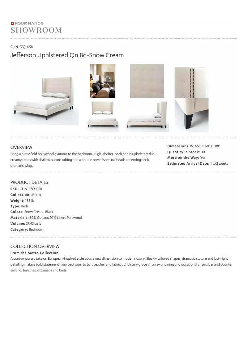 Página 1 del manual Manual de usuario Four Hands CLIN-F7Q-058