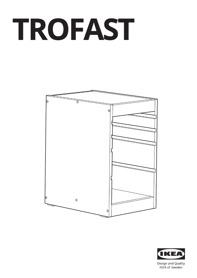 Image de la première page du manuel de l'appareil TROFAST 305.459.38