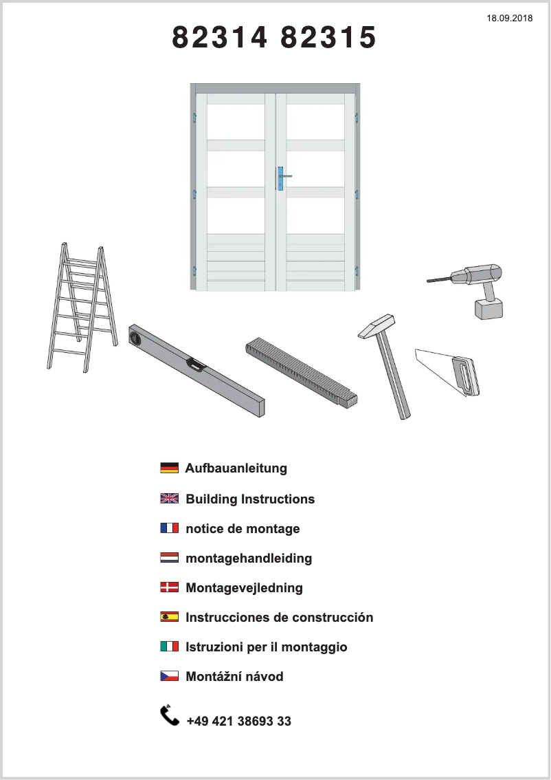 Page 1 de la notice Manuel utilisateur Karibu Trittau