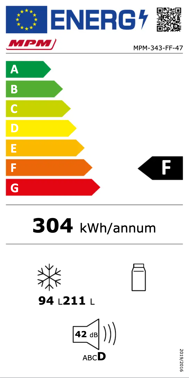 Page 1 de la notice Manuel utilisateur MPM MPM-343-FF-47