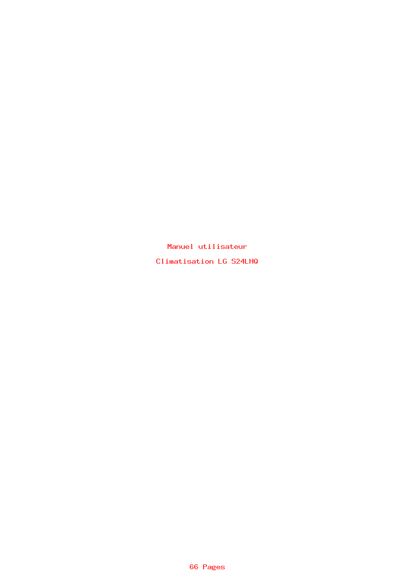 Page 1 de la notice Manuel utilisateur LG S24LHQ