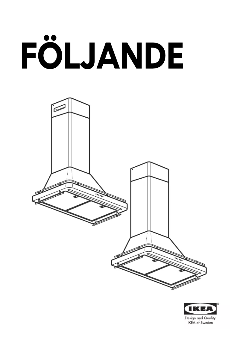 Page 1 de la notice Instructions / montage Ikea FOLJANDE