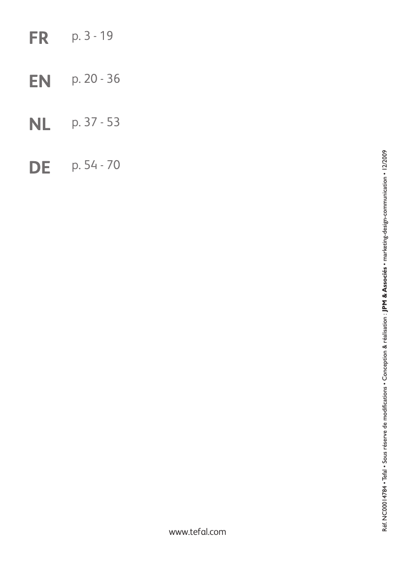 Página 1 del manual Manual de usuario Tefal Baguette and Co OW6000