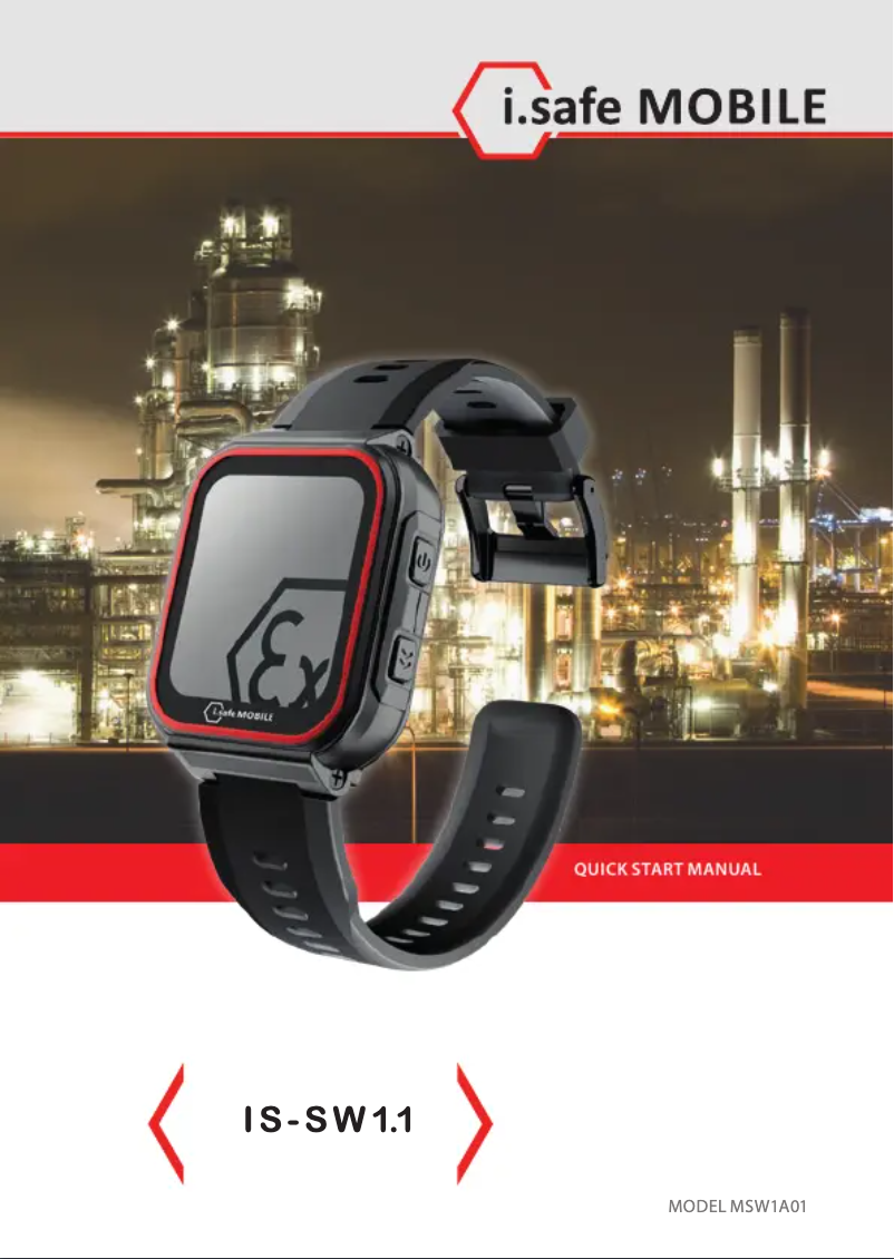 Page 1 de la notice Guide de démarrage rapide i.safe Mobile IS-SW1.1