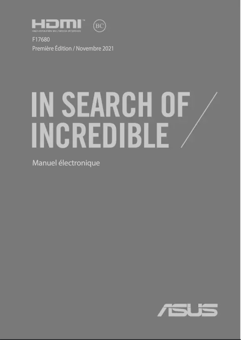 Page 1 de la notice Manuel utilisateur Asus Zenbook Pro 15