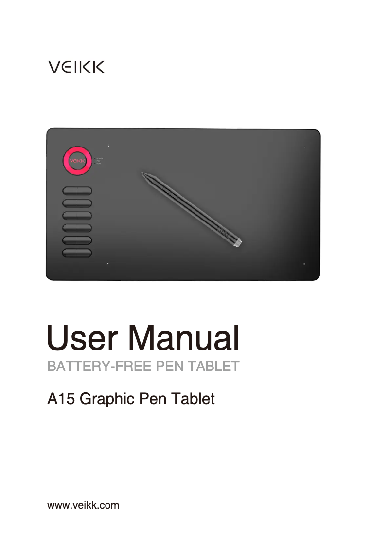 Page 1 de la notice Manuel utilisateur veikk A15