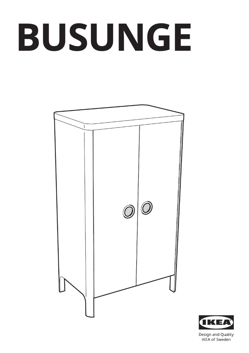 Page 1 de la notice Manuel utilisateur Ikea BUSUNGE 403.513.50