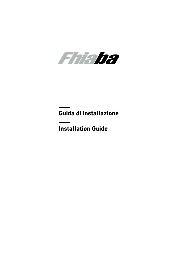 Page 1 de la notice Guide d'installation Fhiaba KS5990FR6A