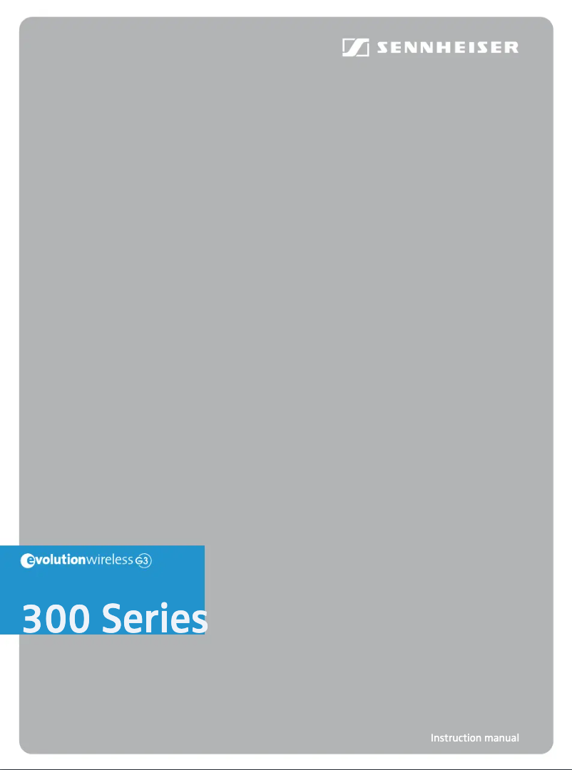 Page 1 of the manual User Manual Sennheiser EW 345 G3-E-EU