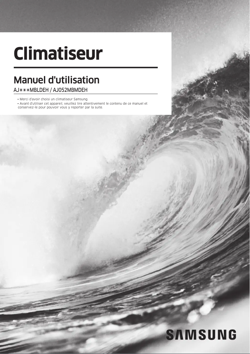 Page 1 de la notice Manuel utilisateur Samsung AJ052MBMDEH