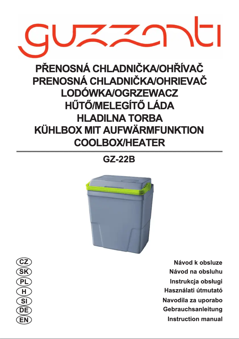 Página 1 del manual Manual de usuario Guzzanti GZ-22B