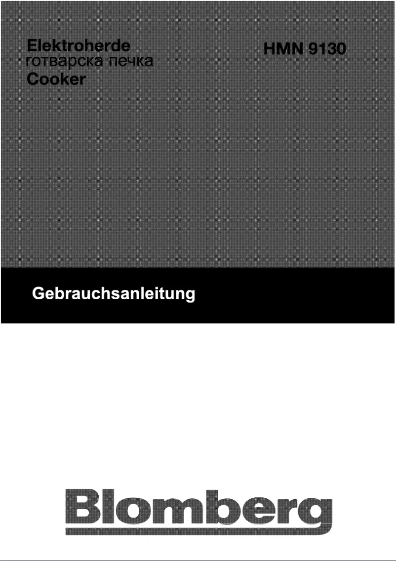 Page 1 de la notice Manuel utilisateur Blomberg HMN 9130 A