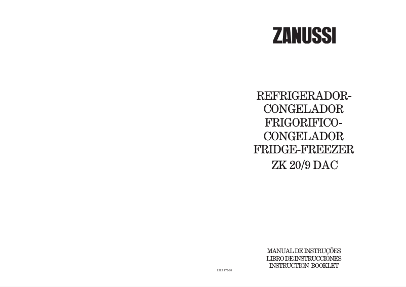 Page 1 de la notice Manuel utilisateur Zanussi ZV 180 R