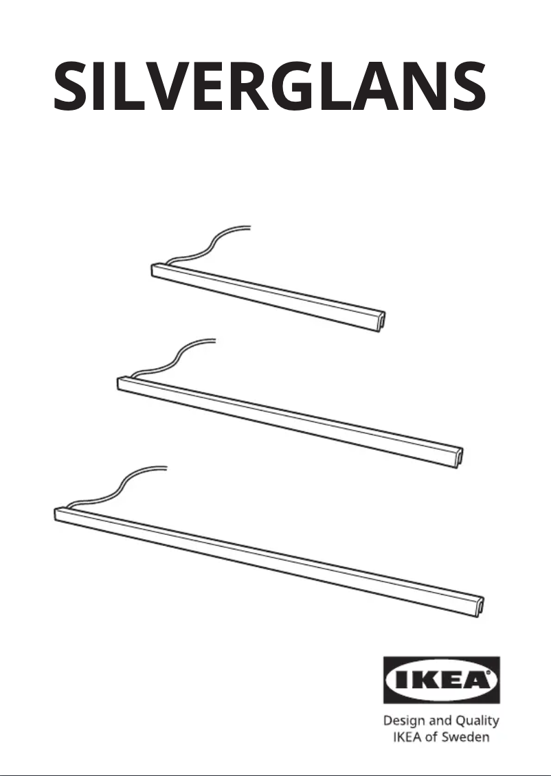 Page 1 de la notice Manuel utilisateur Ikea SILVERGLANS 205.291.04