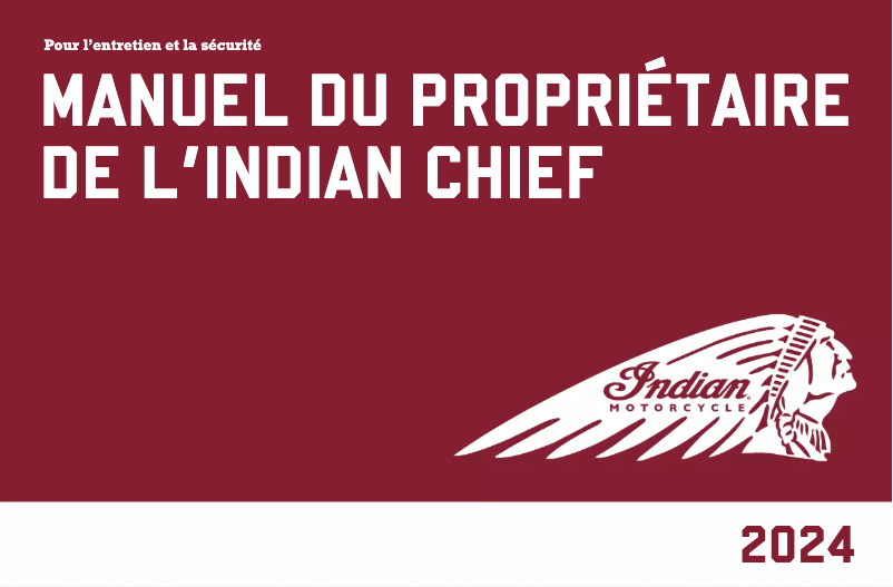 Página 1 del manual Manual de usuario Indian Chief Bobber Dark Horse (2024)