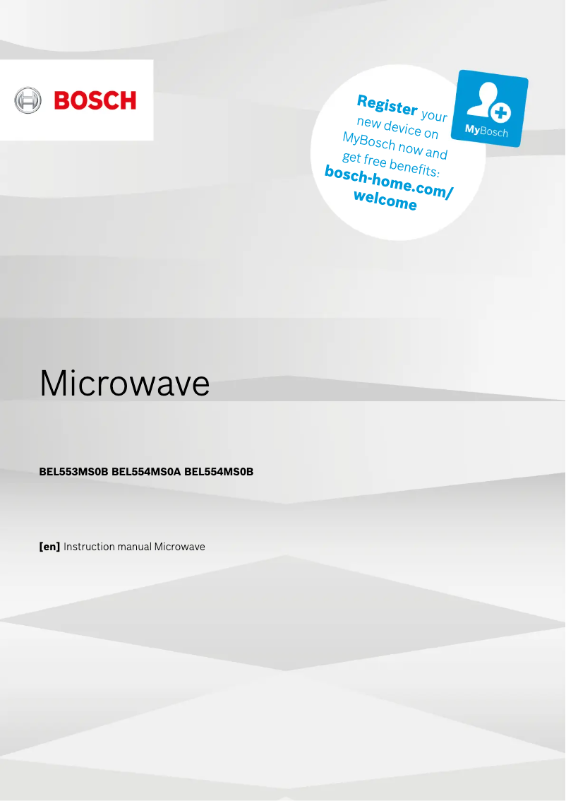 Page 1 of the manual User Manual Bosch BEL554MS0A