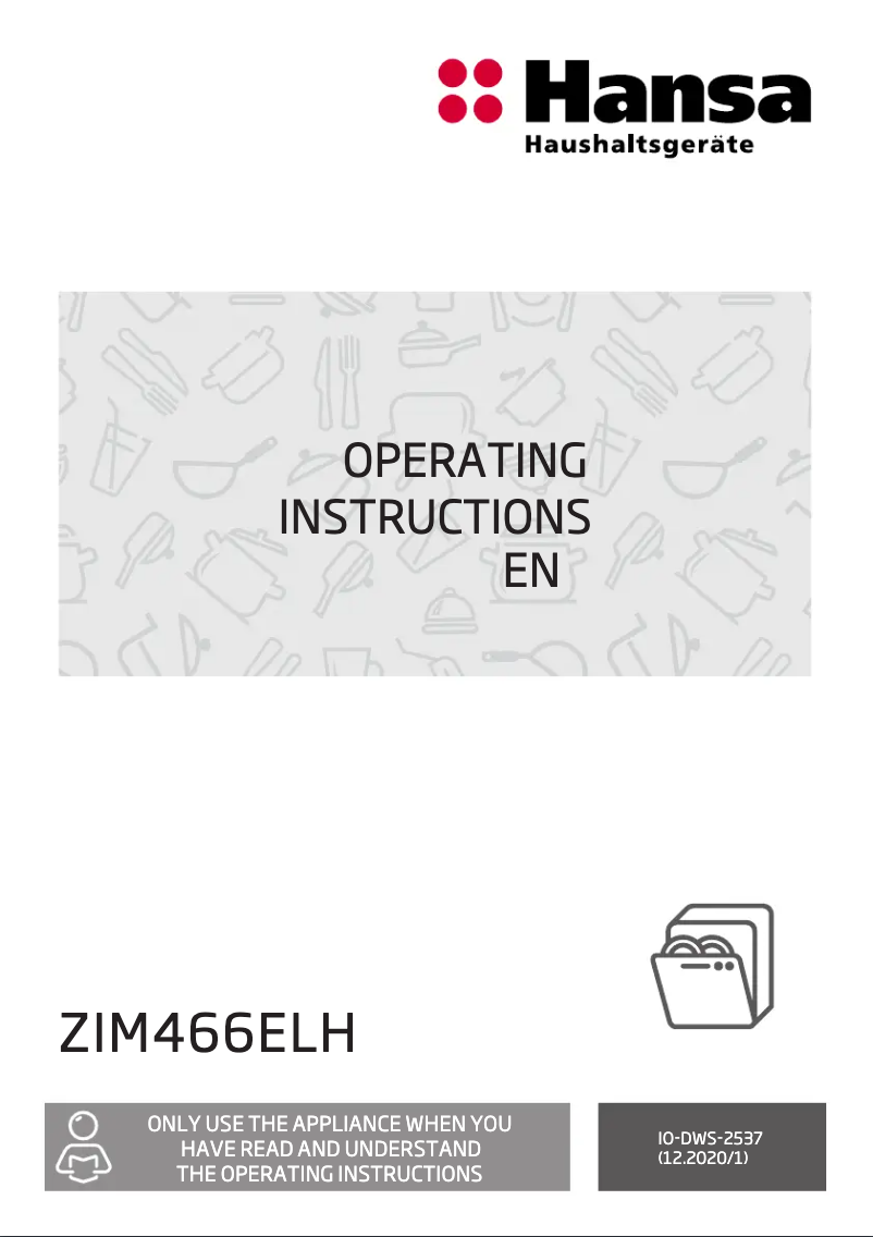 Page 1 de la notice Manuel utilisateur Hansa ZIM466ELH