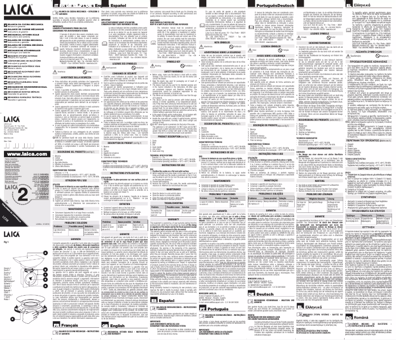 Page 1 of the manual User Manual Laica LC08