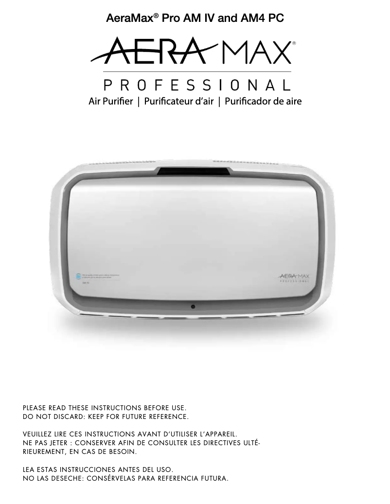 Página 1 del manual Manual de usuario Fellowes AeraMax Professional 4