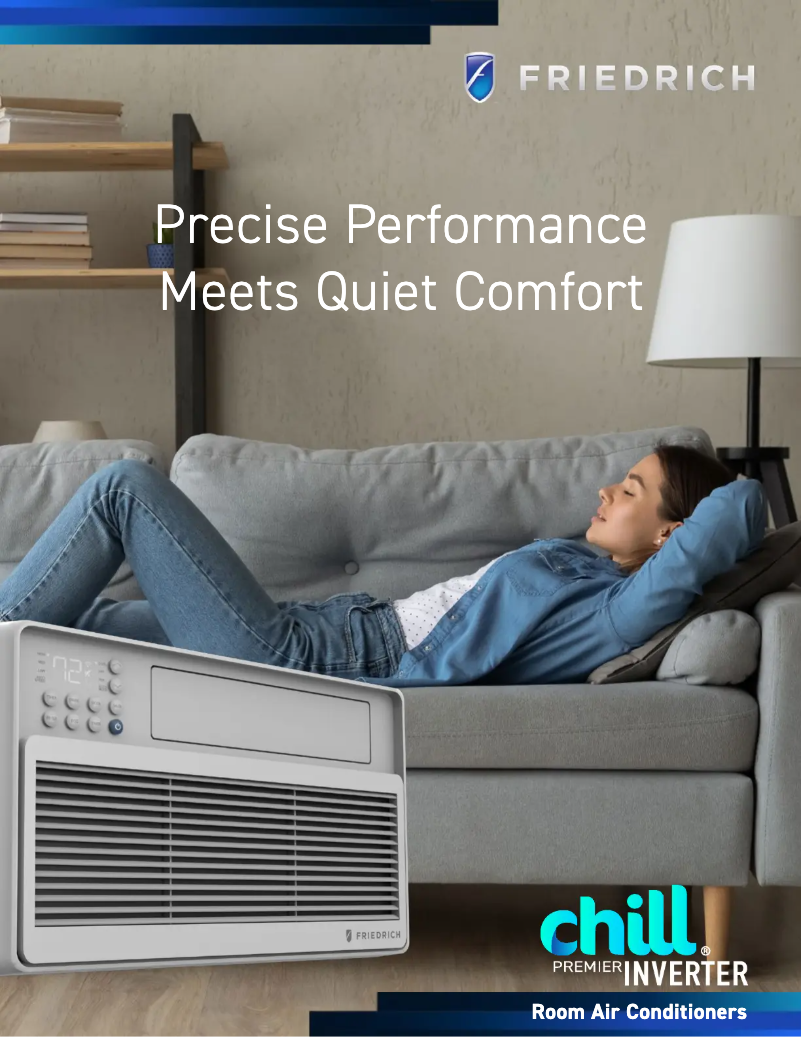 Page 1 de la notice Brochure Friedrich Chill Premier Inverter CCV10A10A