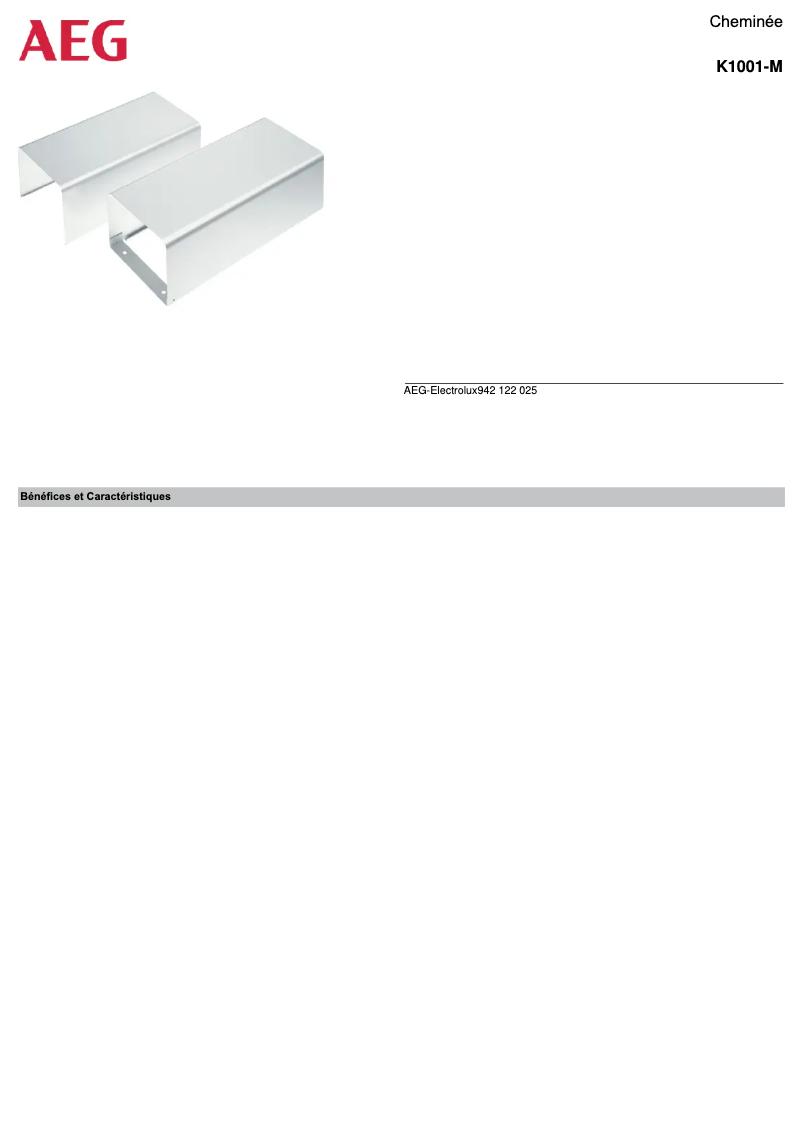 Página 1 del manual Manual de usuario AEG K1001-M