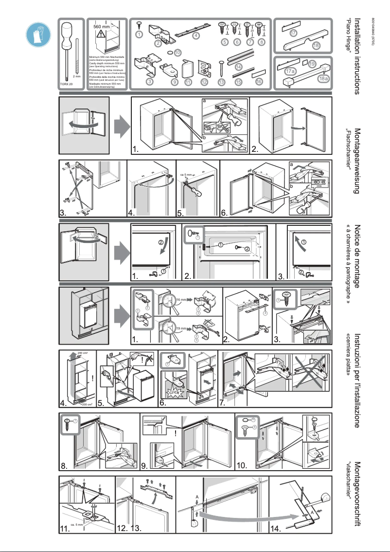 Page 1 de la notice Guide d'installation Neff K6824X9