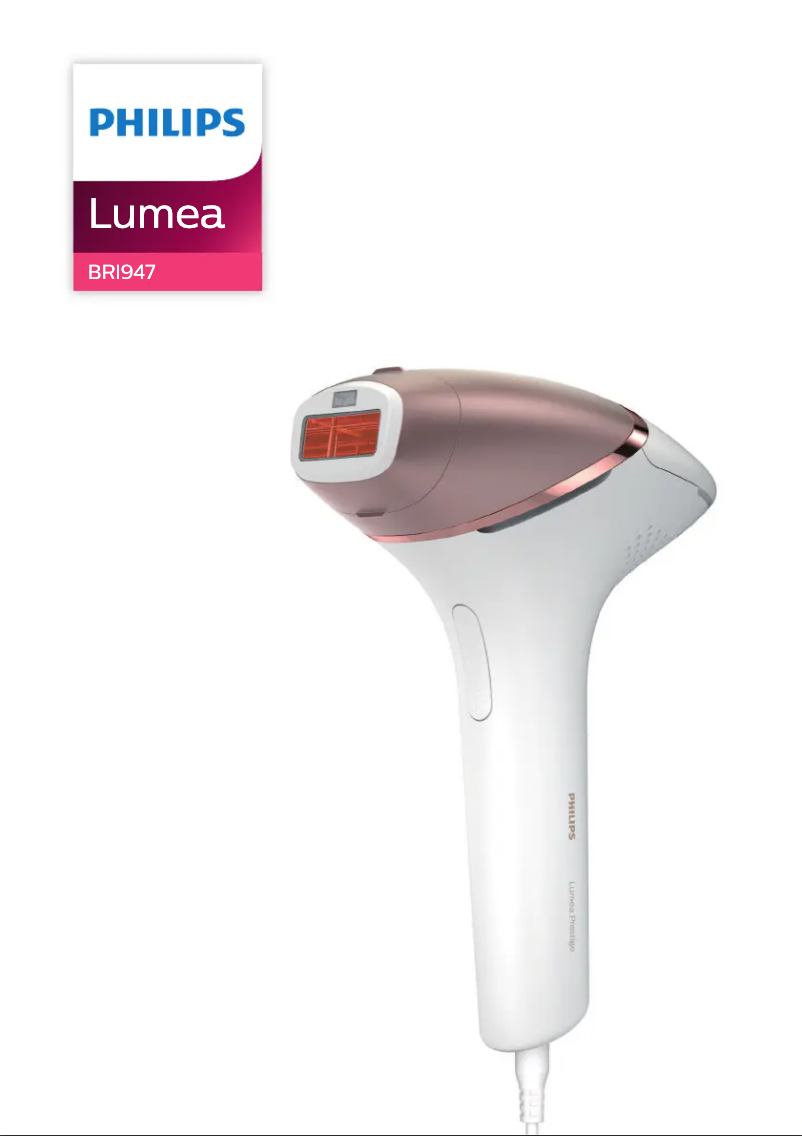Page 1 of the manual User Manual Philips Lumea Advanced IPL SC1995