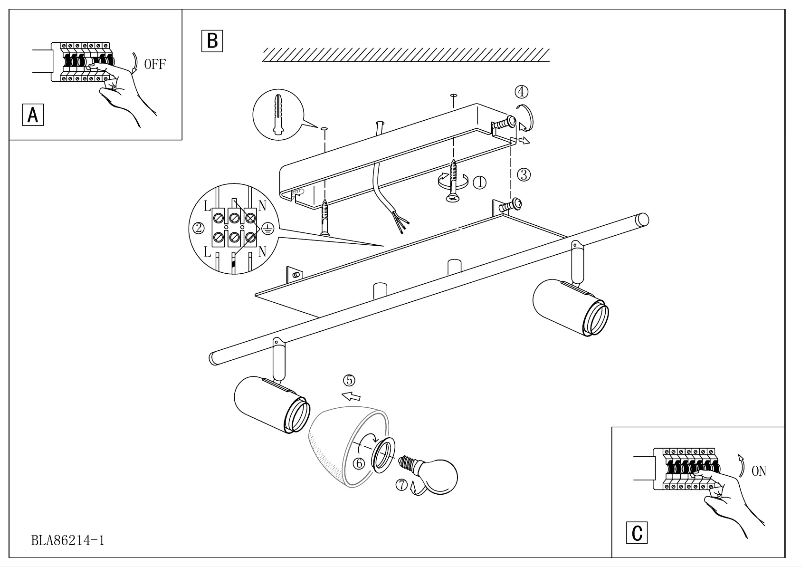 Page 1 de la notice Manuel utilisateur Eglo Ares 1