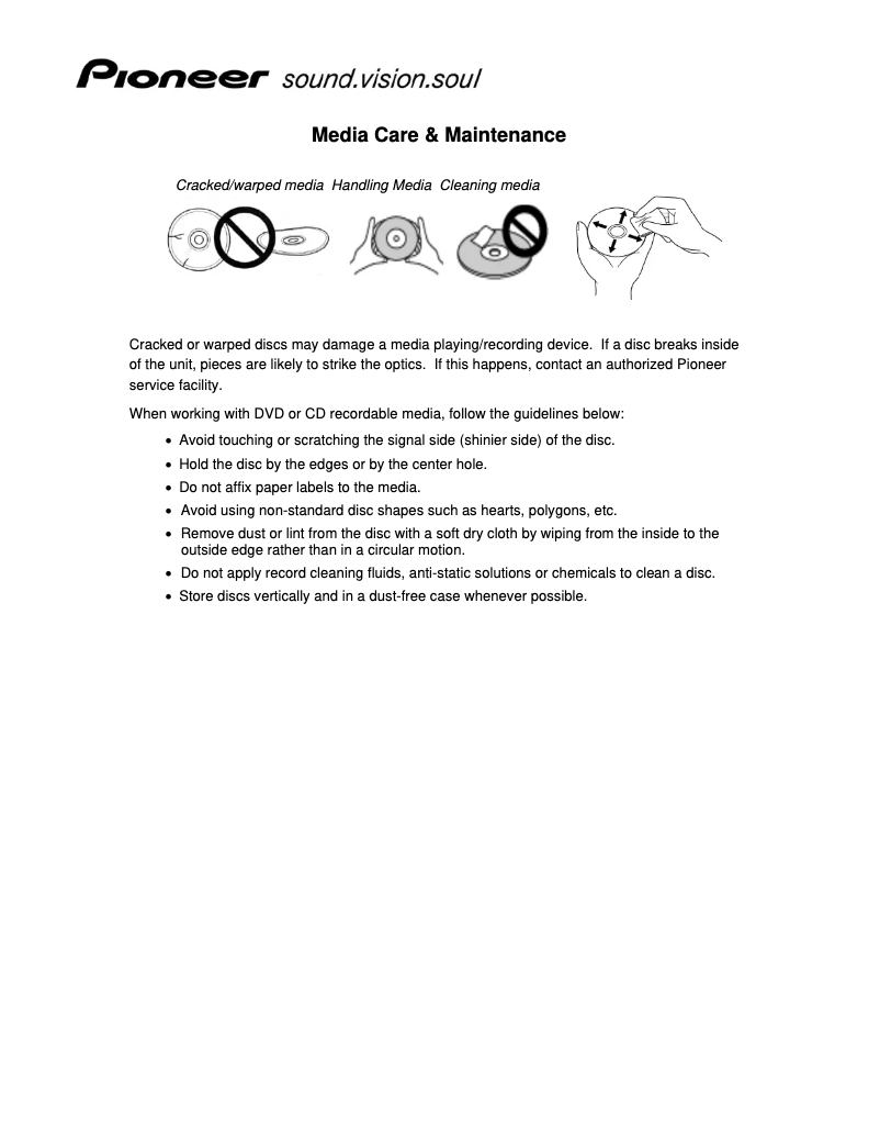 Page 1 de la notice Manuel d'utilisation et d'entretien Pioneer DVR-A07