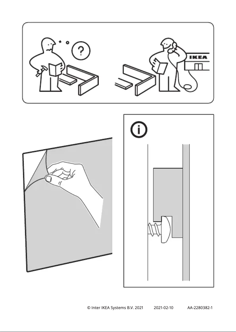 Page 1 de la notice Manuel utilisateur Ikea KATEBO 805.098.10
