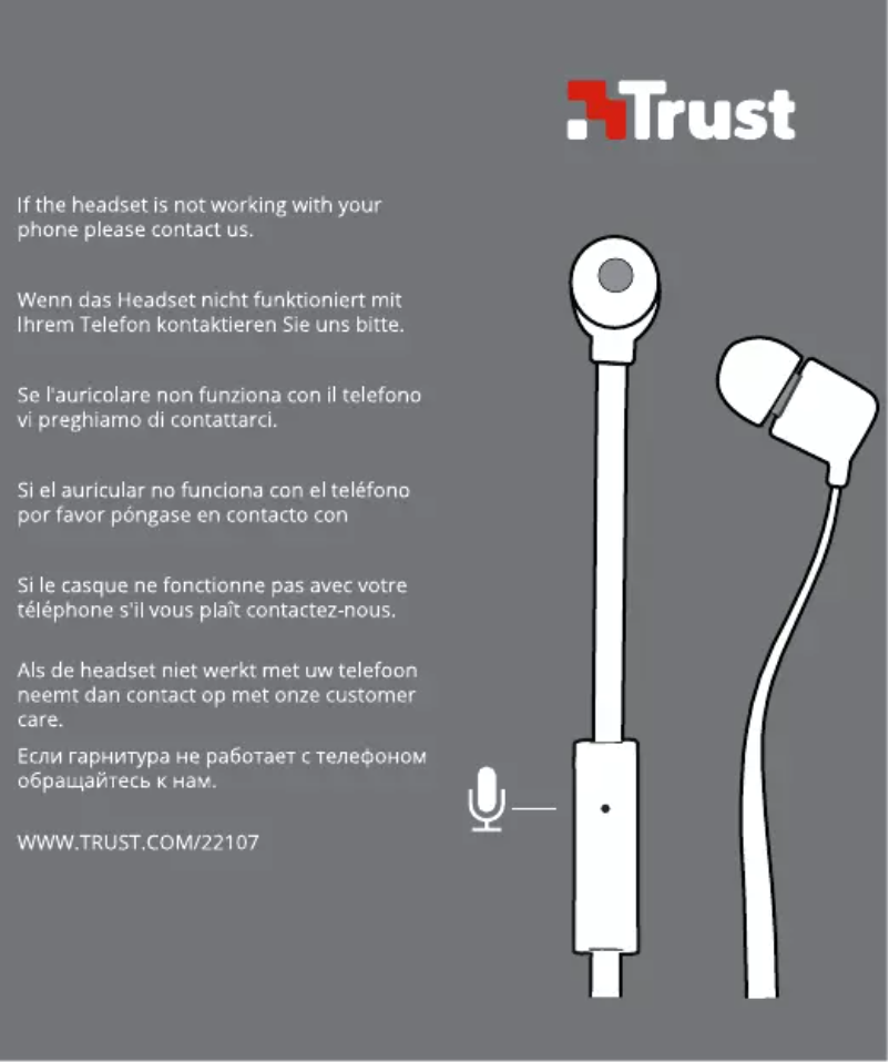 Page 1 de la notice Manuel utilisateur Trust Duga