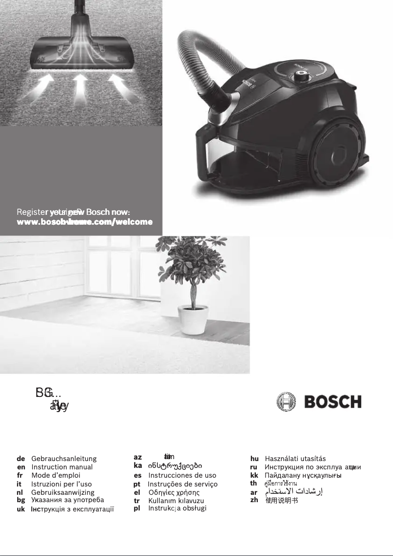 Page 1 de la notice Manuel utilisateur Bosch BGC3U131