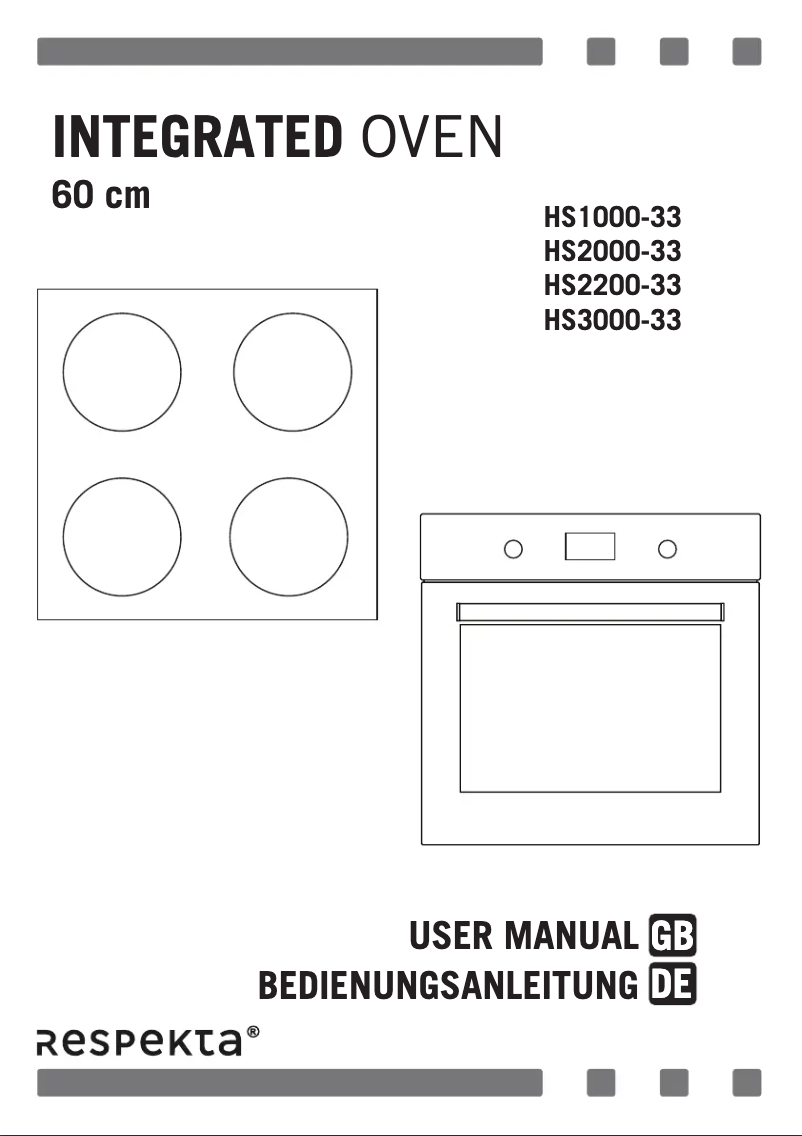 Página 1 del manual Manual de usuario Respekta HS2000-33