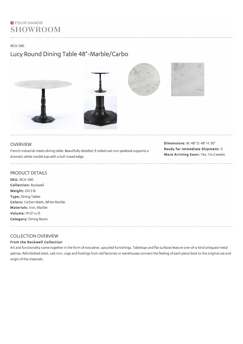 Page 1 de la notice Manuel utilisateur Four Hands IRCK-085