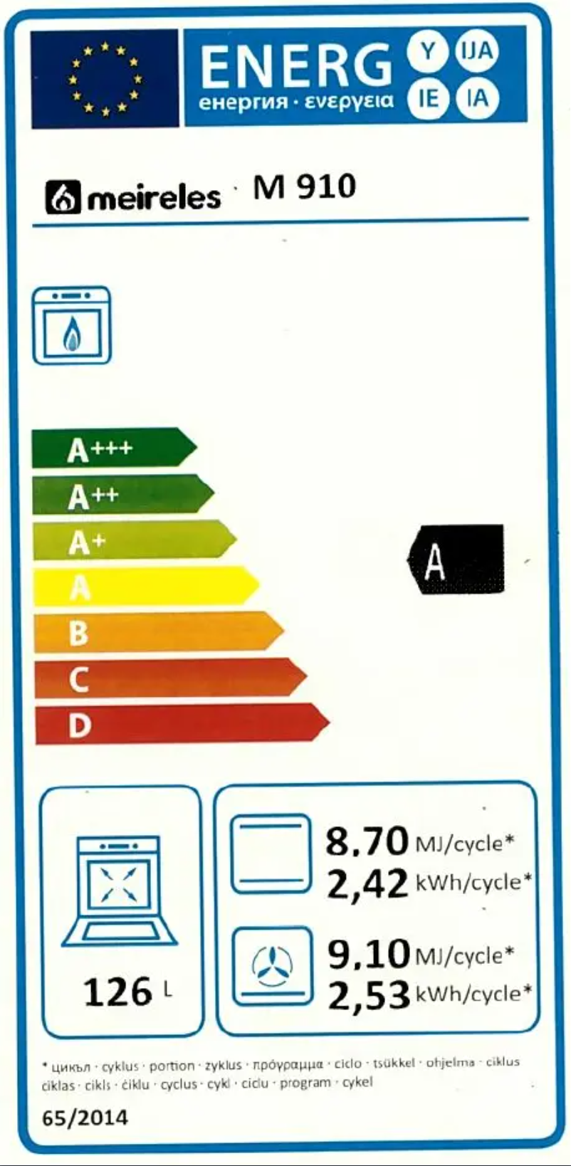 Page 1 de la notice Manuel utilisateur Meireles M 910 X