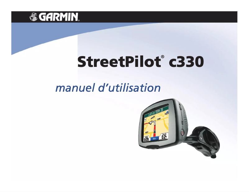 Page 1 de la notice Manuel utilisateur Garmin StreetPilot c330