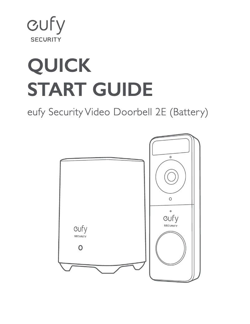 Página 1 del manual Manual de usuario Eufy Security Video Doorbell 2E (Battery)