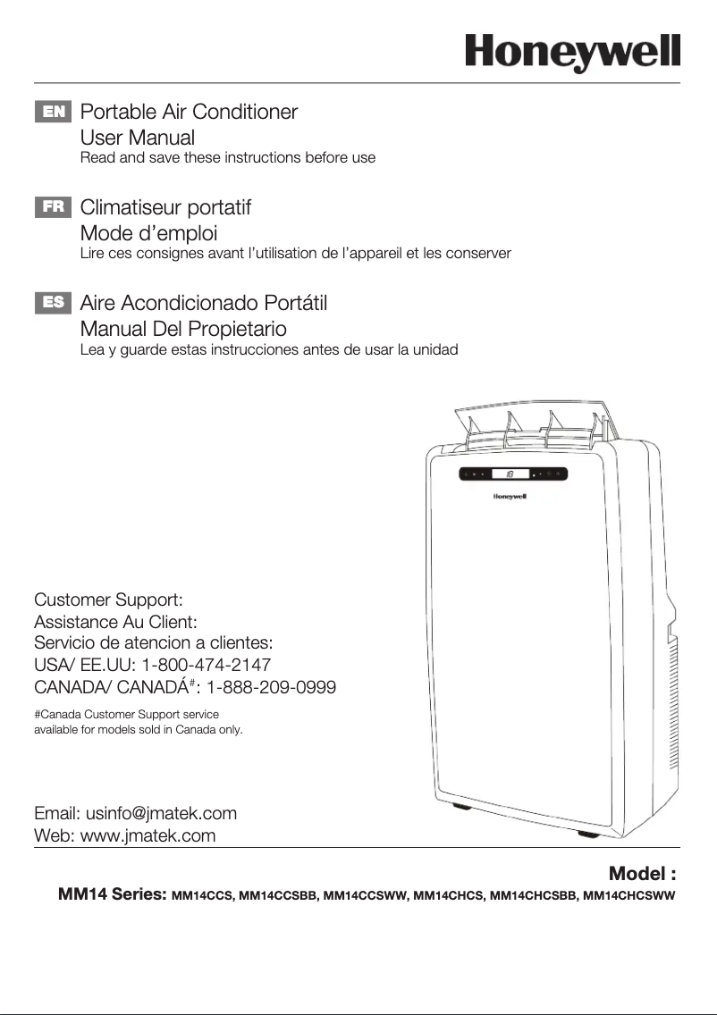Page 1 de la notice Mode d'emploi Honeywell MM14CCS