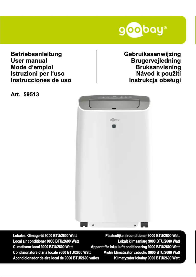 Page 1 de la notice Manuel utilisateur Goobay 59513