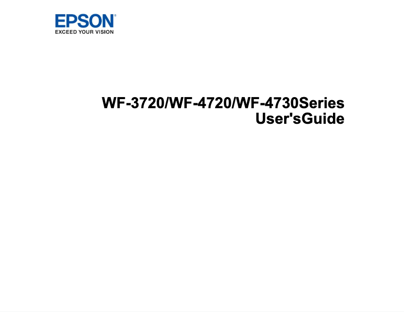 Página 1 del manual Manual de usuario Epson WorkForce Pro WF-3720