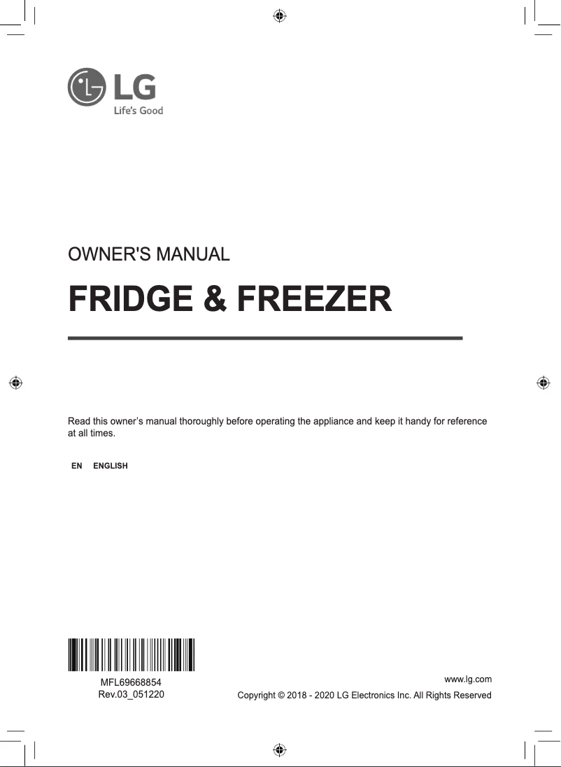 Page 1 of the manual User Manual LG GS-L668PNL