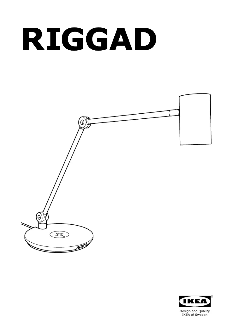 Page 1 de la notice Manuel utilisateur Ikea RIGGAD