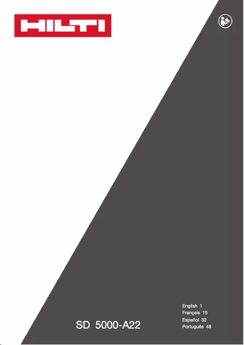 Page 1 de la notice Manuel utilisateur Hilti SD 5000-A22 02
