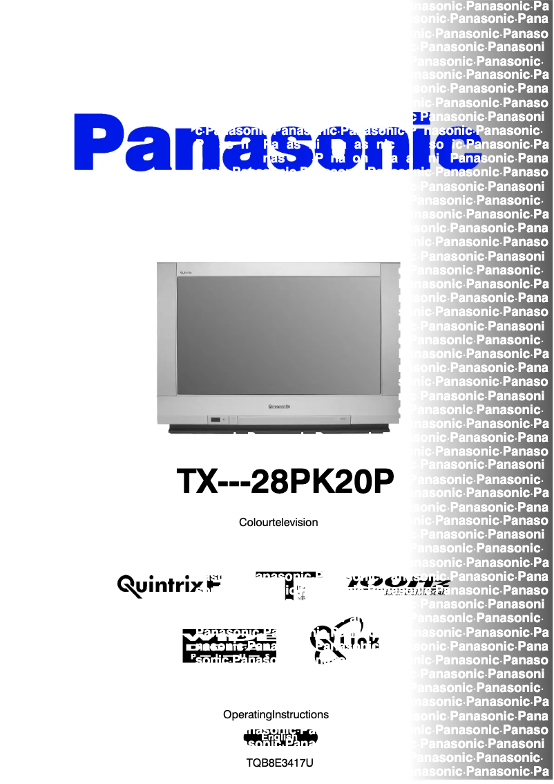 Page 1 de la notice Manuel utilisateur Panasonic TX-28PK20P