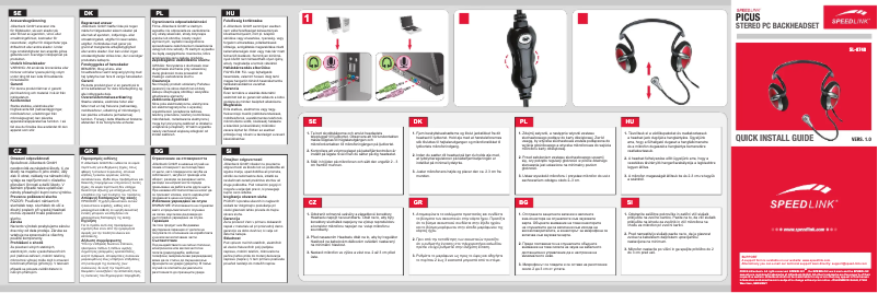Page 1 de la notice Manuel utilisateur Speed-Link Picus