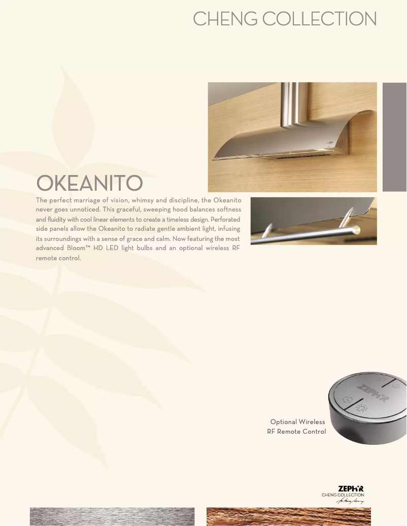 Página 1 del manual Ficha técnica Zephyr COKE36BSX