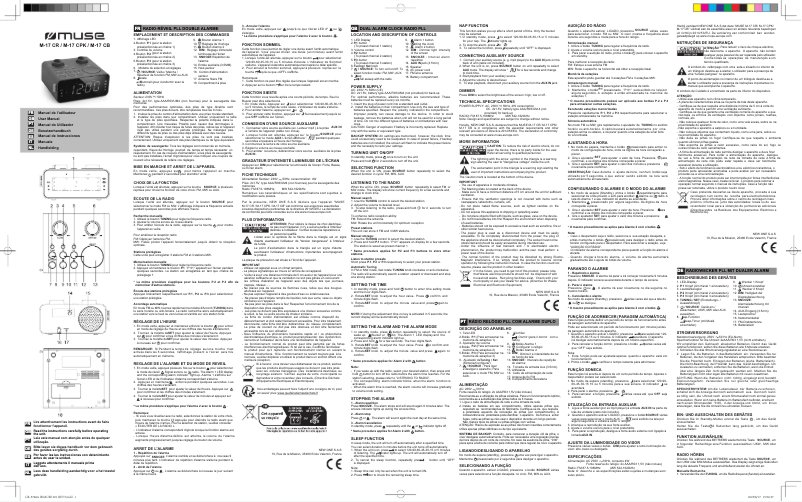 Page 1 de la notice Manuel utilisateur Muse M-17 CB